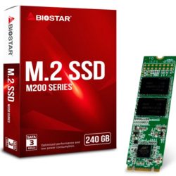 Твердотельные накопители Biostar M200 выполнены в формате М.2 SSD