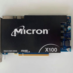 Представлен самый быстрый SSD Micron X100 на базе памяти 3D XPoint SSD